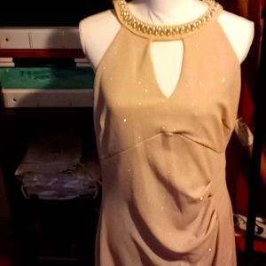 Marina shimmer midi dress